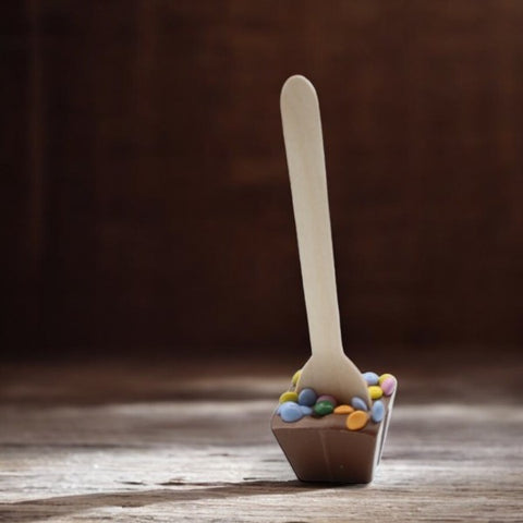 Cuillère lait pastilles couleurs